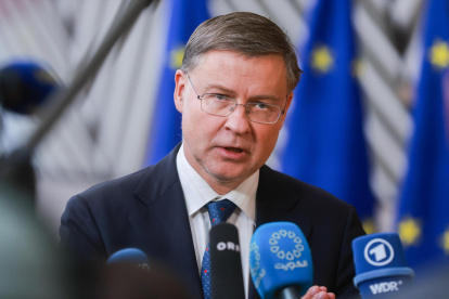 El comisario europeo de Economía y Productividad, Implementación y Simplificación, Valdis Dombrovskis.