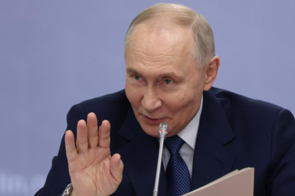 Vladímir Putin durante una intervención reciente, en medio de tensiones diplomáticas con Venezuela.