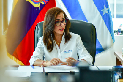 Marcela Aguiñaga, prefecta del Guayas desde el 2023.