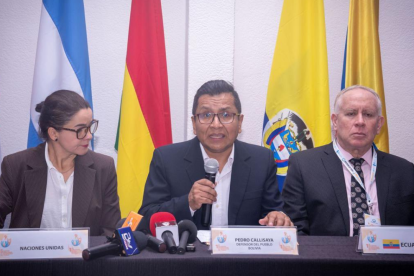 En diciembre 2025, César Córdova, defensor del Pueblo de Ecuador, estuvo en Bolivia, hablando sobre conflictividad social.