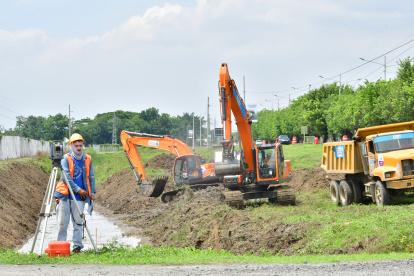 Dos accesos para la obra del Quinto Puente es uno de los trabajos que ejecuta la Prefectura del Guayas.