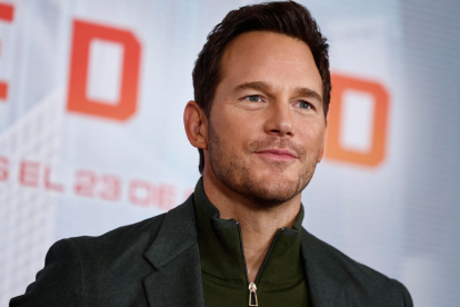 Chris Pratt durante la promoción de su nueva película, ambientada en un futuro distópico sin jueces y bajo el dominio de la inteligencia artificial.