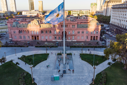Referencial.Casa Rosada, en medio de la tensión diplomática por el mapa de las Malvinas en Francia