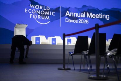 Auditorio del Foro Económico Mundial de Davos, en Suiza.