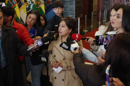 La oficialista Inés Alarcón explicó las razones para no dar paso a la solicitud de juicio político en contra de los vocales del CPCCS.