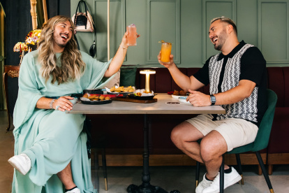 Jorge Campozano y su personaje Hermelinda Dior.