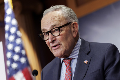 El líder de la minoría demócrata en el Senado, Chuck Schumer, en una fotografía de archivo.