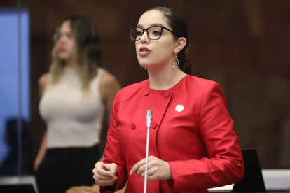 Propuesta. 14 asambleístas entregaron su firma de respaldo al proyecto de Camila León (ADN).