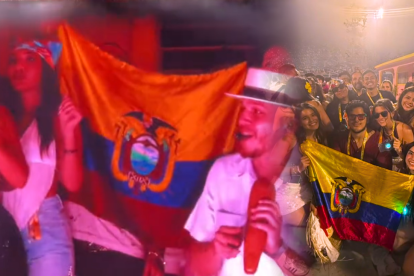 Videos en redes sociales muestran la bandera de Ecuador en la casita de Bad Bunny.