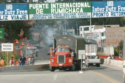 Mayor fluidez del traslado de productos en el puente Rumichaca ante arancel del 30%.