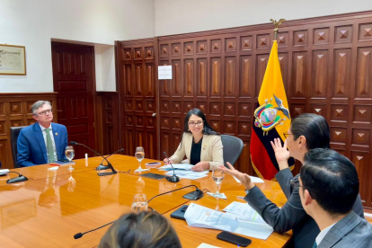 Sariha Moya, ministra de Economía y Finanzas.