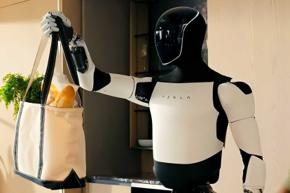 Robot humanoide de Tesla.