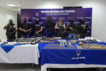 Incautación policial a la estructura criminal “Los Lagartos”