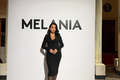 Georgina Rodríguez estuvo en Washington por la presentación del proyecto audiovisual de la primera dama de Estados Unidos, Melania Trump.