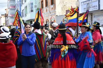 Ritual. Con este nombramiento, Chimborazo vive el Sisay Pacha Raymi, valorizando la memoria colectiva.