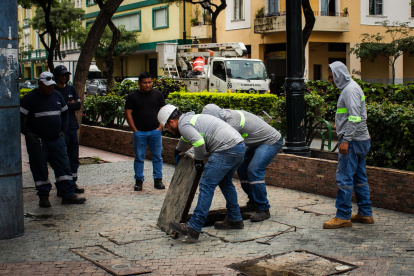 El hecho generó alarma en el centro de Guayaquil.