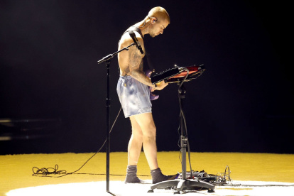 Justin Bieber en su performance en los Grammy 2026