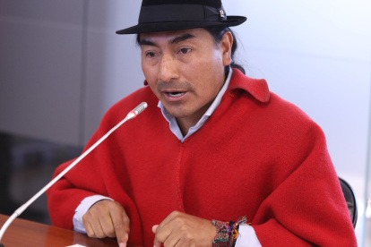 Leonidas Iza vuelve a la dirigencia indígena, tras la designación como el nuevo presidente de la Ecuarunari.