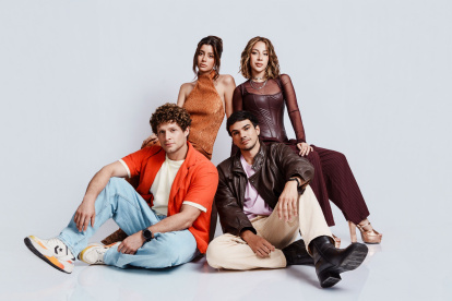 Luciana Guschmer, Viviana Salame, Julián Campos y Adrián Peraza