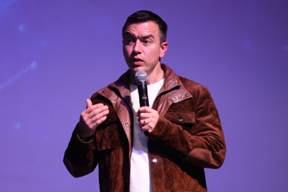 El presidente Daniel Noboa está en el poder desde noviembre de 2023.