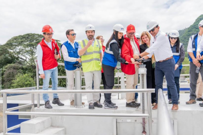 La Planta de Tratamiento de Agua Potable Mancha Grande, en San Plácido de Portoviejo, fue inaugurada.