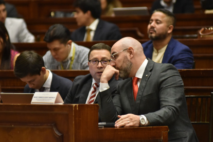 El presidente de la Judicatura, Mario Godoy, acudió al primer día de su juicio político.