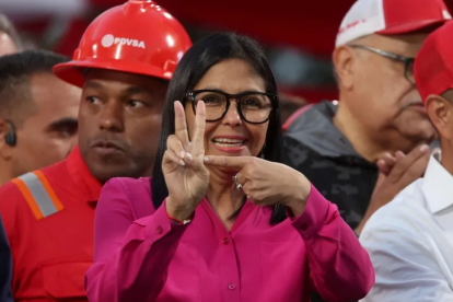 Delcy Rodríguez habla sobre Venezuela y las relaciones con Trump.