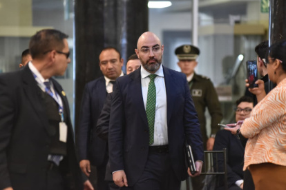 El presidente de la Judicatura, Mario Godoy, asistió a la Comisión de Fiscalización.