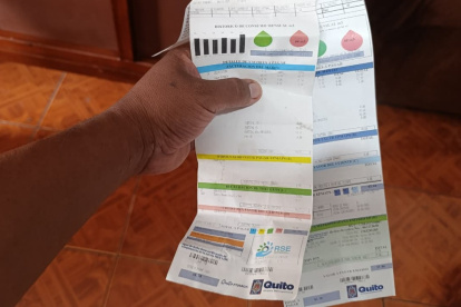 Un residente de Pomasqui reportó que en enero pagó 57 dólares por la planilla de agua en Quito, pero la de febrero aumentó a más de 80 dólares por la tasa de recolección de basura.