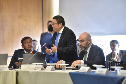 El abogado Stalin Raza es quien realiza la vocería de Mario Godoy, titular del Consejo de la Judicatura, quien enfrenta un juicio político.