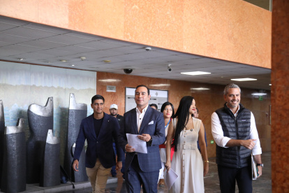 El jefe de bloque del correísmo, Juan Andrés González.