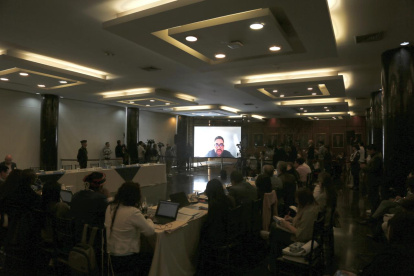 El juez anticorrupción Carlos Serrano compareció ante la Comisión de Fiscalización el 6 de febrero de 2026.