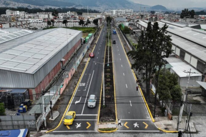 La avenida Lira Ñan, en el sur de Quito, fue rehabiltada a inicios de 2026.
