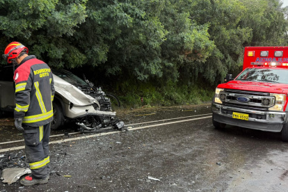 Dos vehículos pequeños colisionaron en el sector de Palugillo.