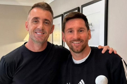 Messi posó con Damián Díaz en Guayaquil y crece la intriga por Beccacece