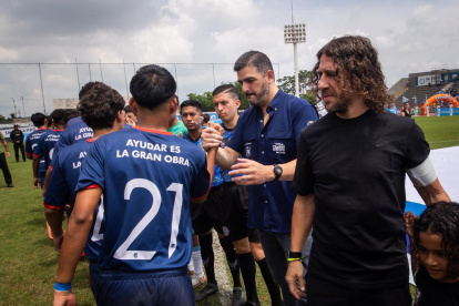 La fiesta de LigaPro Kids fue en el Chucho Benítez. El alcalde de Guayaquil, Aquiles Álvarez y Carlos Puyol estuvieron en la final.