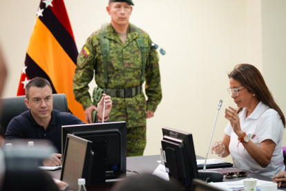 El presidente Daniel Noboa convocó a sus ministros en la ciudad de Loja.
