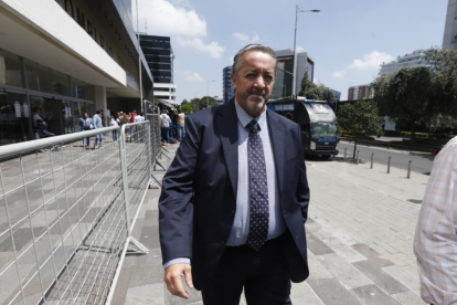 Ramiro García, abogado de Aquiles Álvarez, durante el caso Goleada.