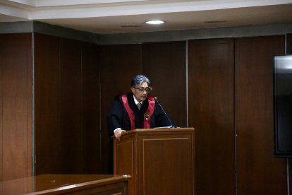 El presidente encargado de la Corte Nacional, Marco Rodríguez.