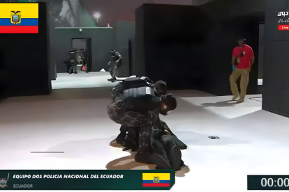 El equipo de la Policía Nacional del Ecuador participa en el reto internacional de Dubái, que reúne a cuerpos de seguridad de todo el mundo