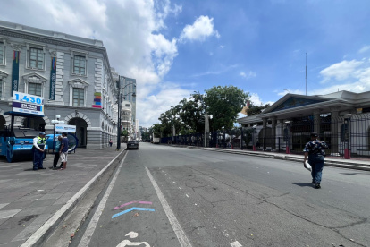 Avenida Malecón se encuentra cerrada.