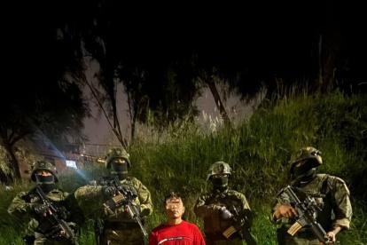 El Bloque de Seguridad capturó en Cotogchoa, en el cantón Rumiñahui (Pichincha), a Julio Alejandro, alias Chucky.