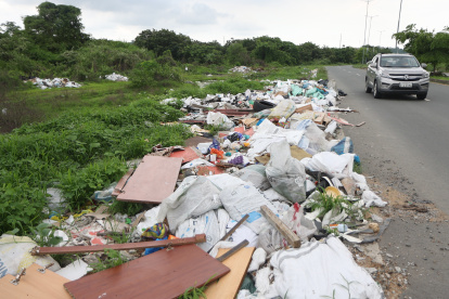 El vial 10 luce lleno de basura y sin cuidados por parte de las autoridades, denuncian los vecinos.