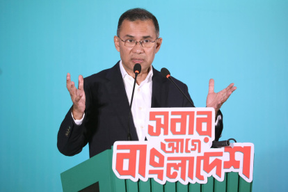El presidente del Partido Nacionalista de Bangladesh (BNP), Tarique Rahman, el 6 de febrero de 2026.