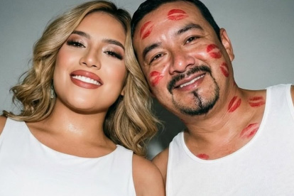 La Suka con su esposo, Gastón.