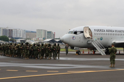 Despliegue de la FAE en Guayaquil.