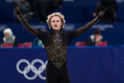 Ilia Malinin en su presentación en los Juegos Olímpicos