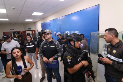 El ministro en las instalaciones de Segura EP este domingo 15.