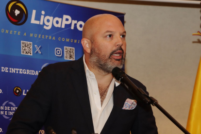 Miguel Ángel Loor, presidente de la Liga Pro.