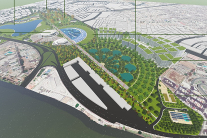 Planos de proyectos para el futuro de la ciudad.